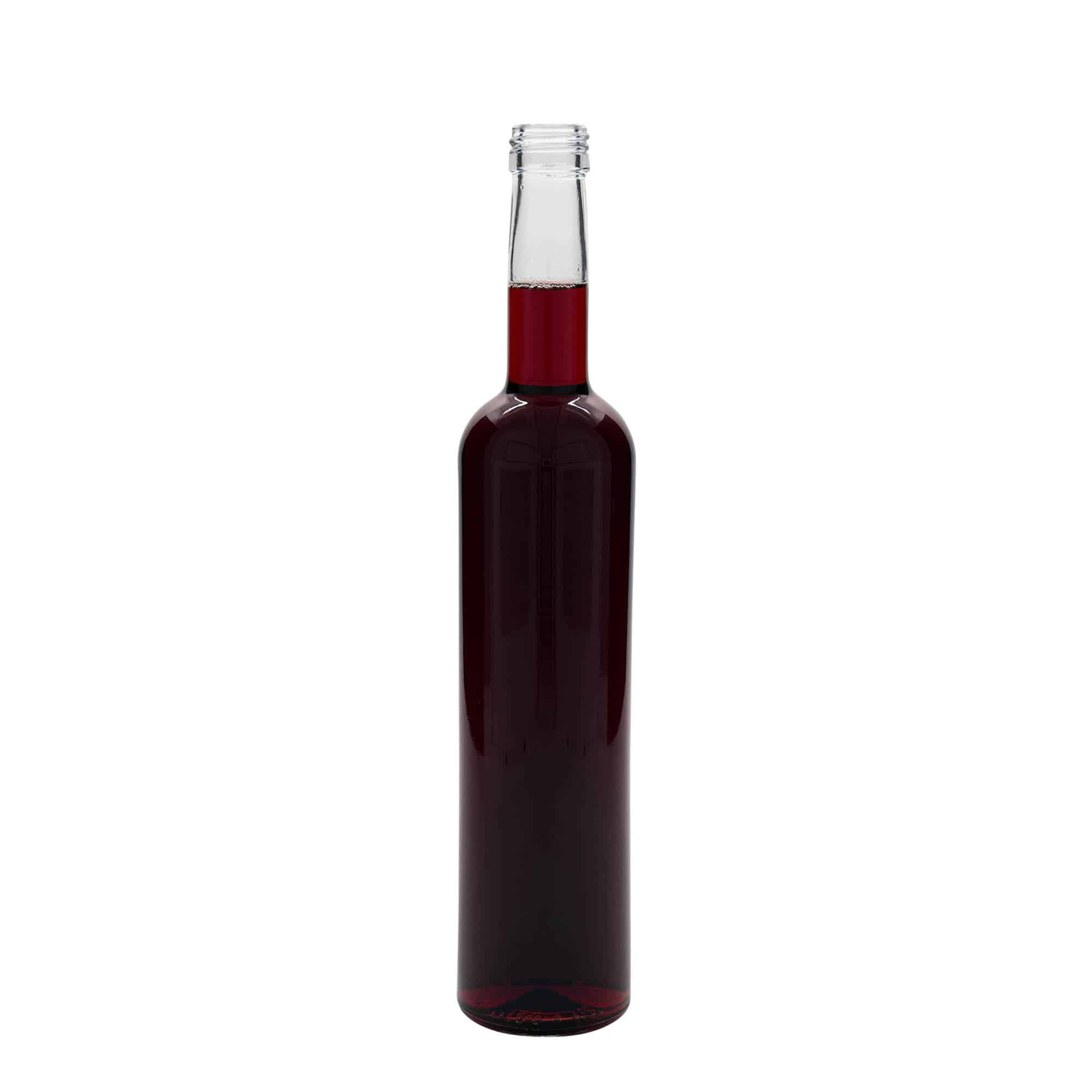 500 ml stikla pudele 'Bordeaux', aizdare: PP 28