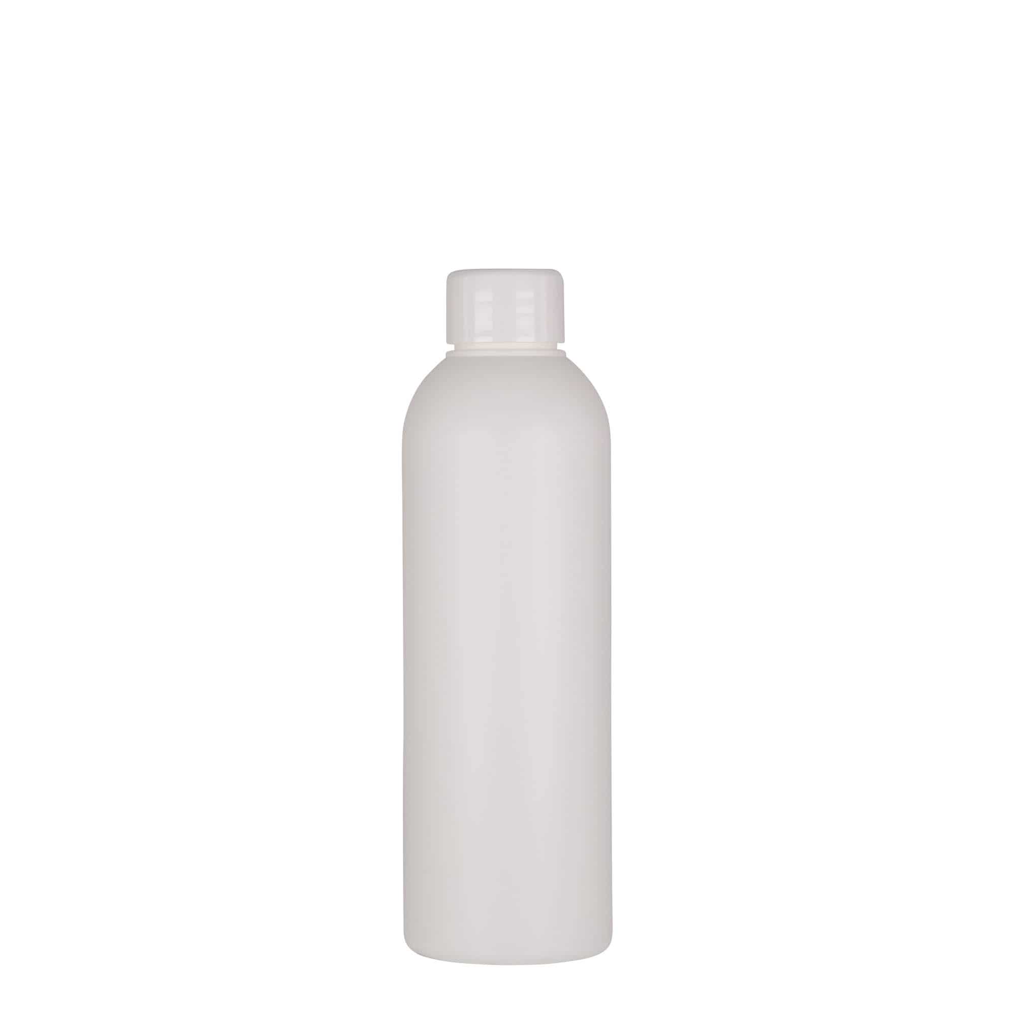 200 ml plastmasas pudele 'Tuffy', HDPE, balta, aizdare: GPI 24/410