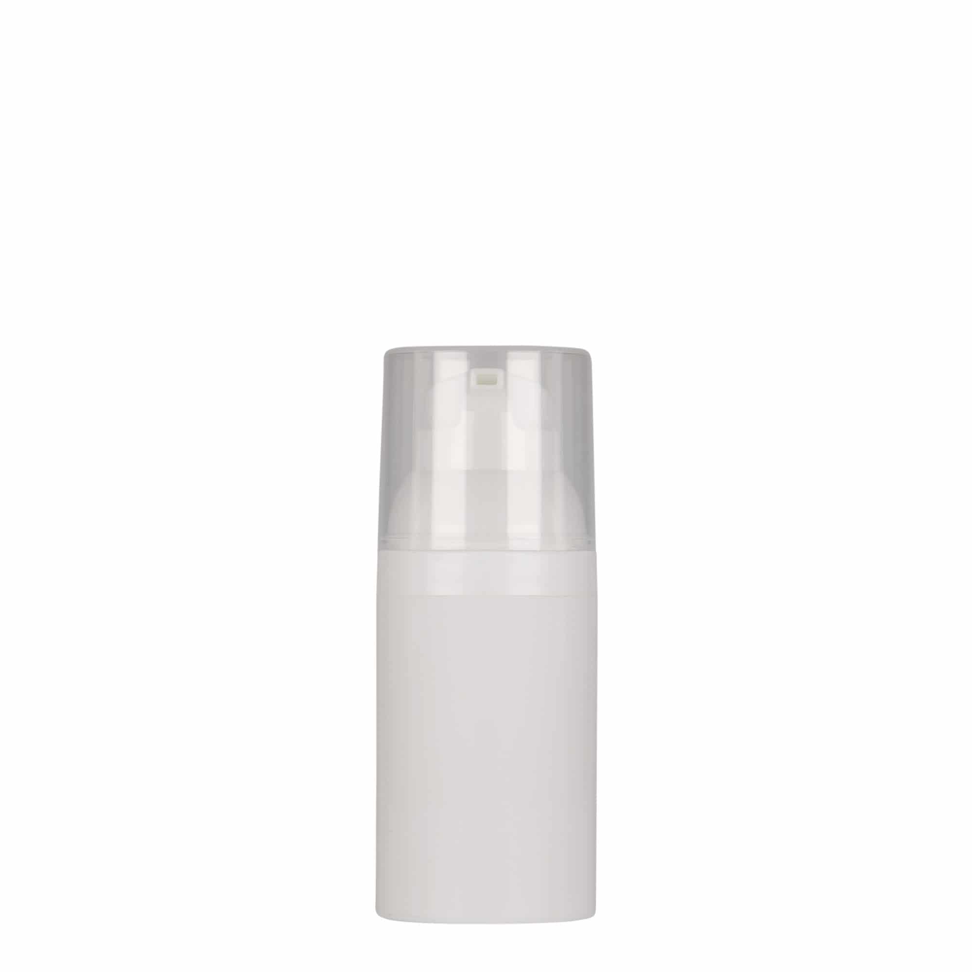 30 ml Airless Dispenser tipa pudele 'Mezzo', PP plastmasas, balta