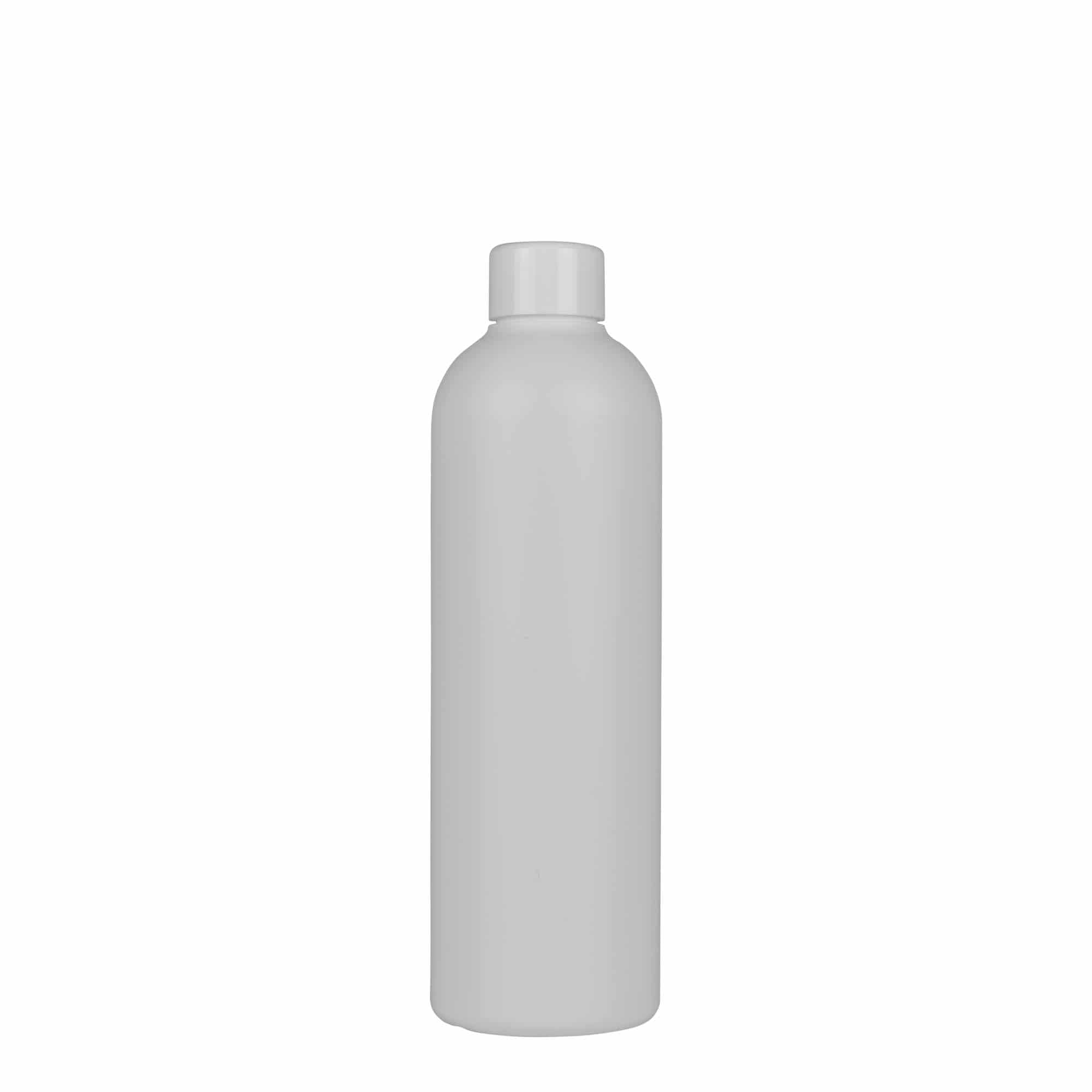 300 ml plastmasas pudele 'Tuffy', HDPE, balta, aizdare: GPI 24/410