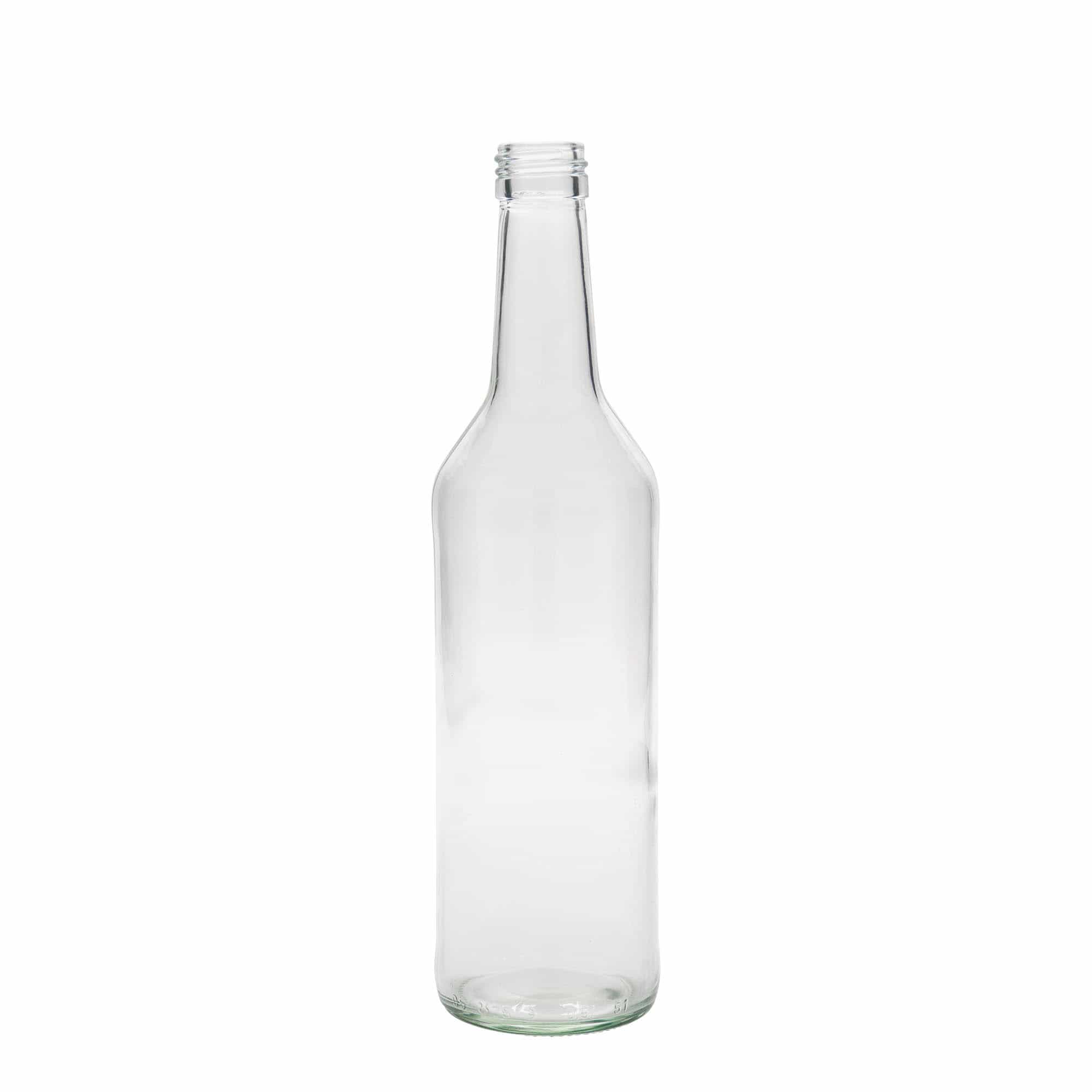 500 ml stikla pudele ar taisnu kakliņu, aizdare: PP 28