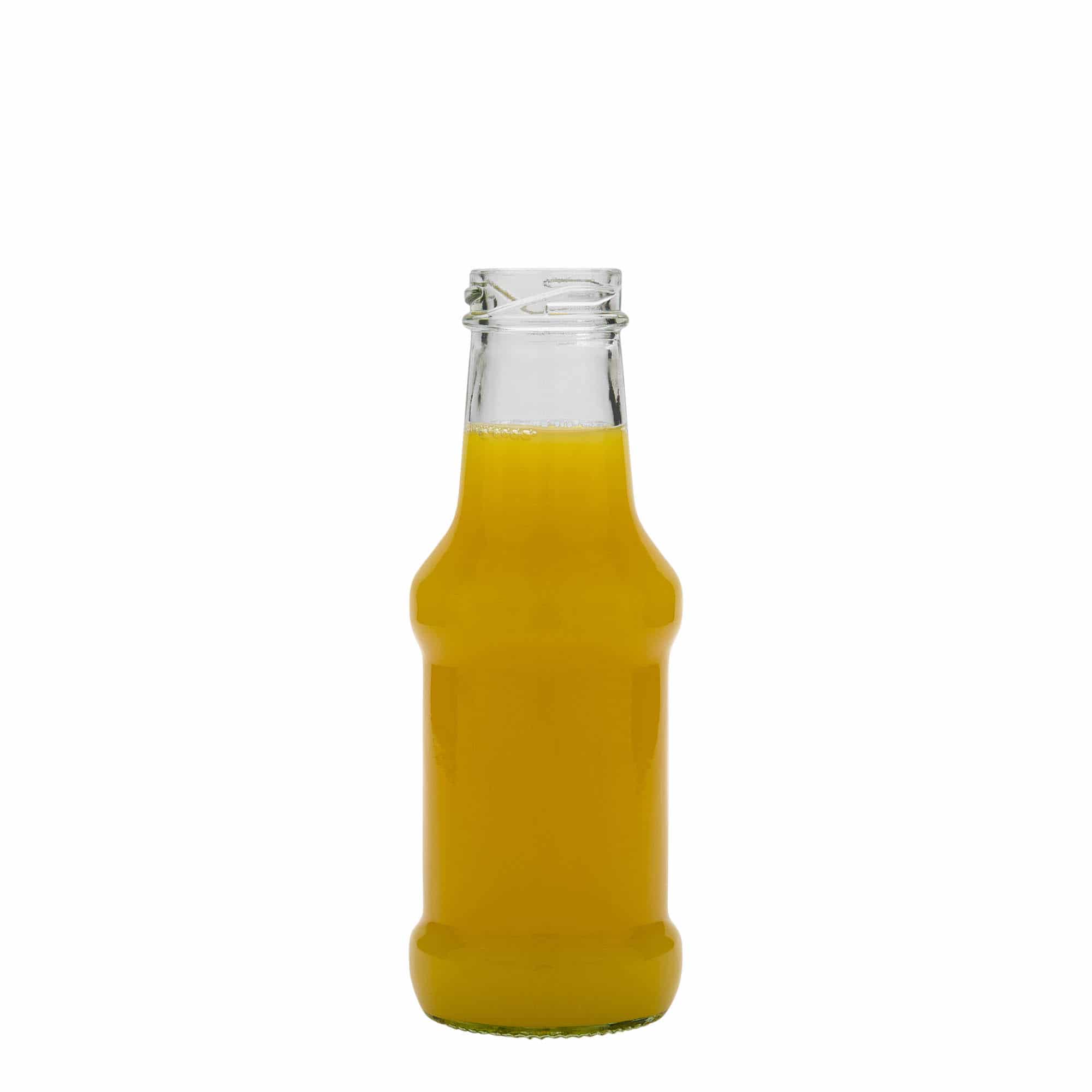 250 ml mērces pudele, stikla, aizdare: Twist Off (TO 38)