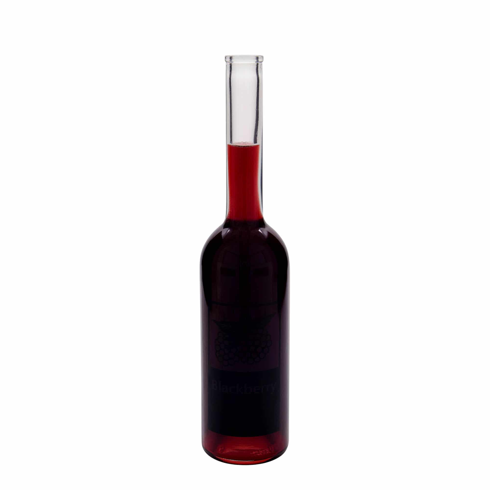 500 ml stikla pudele 'Opera', motīvs: Blackberry, aizdare: korķis