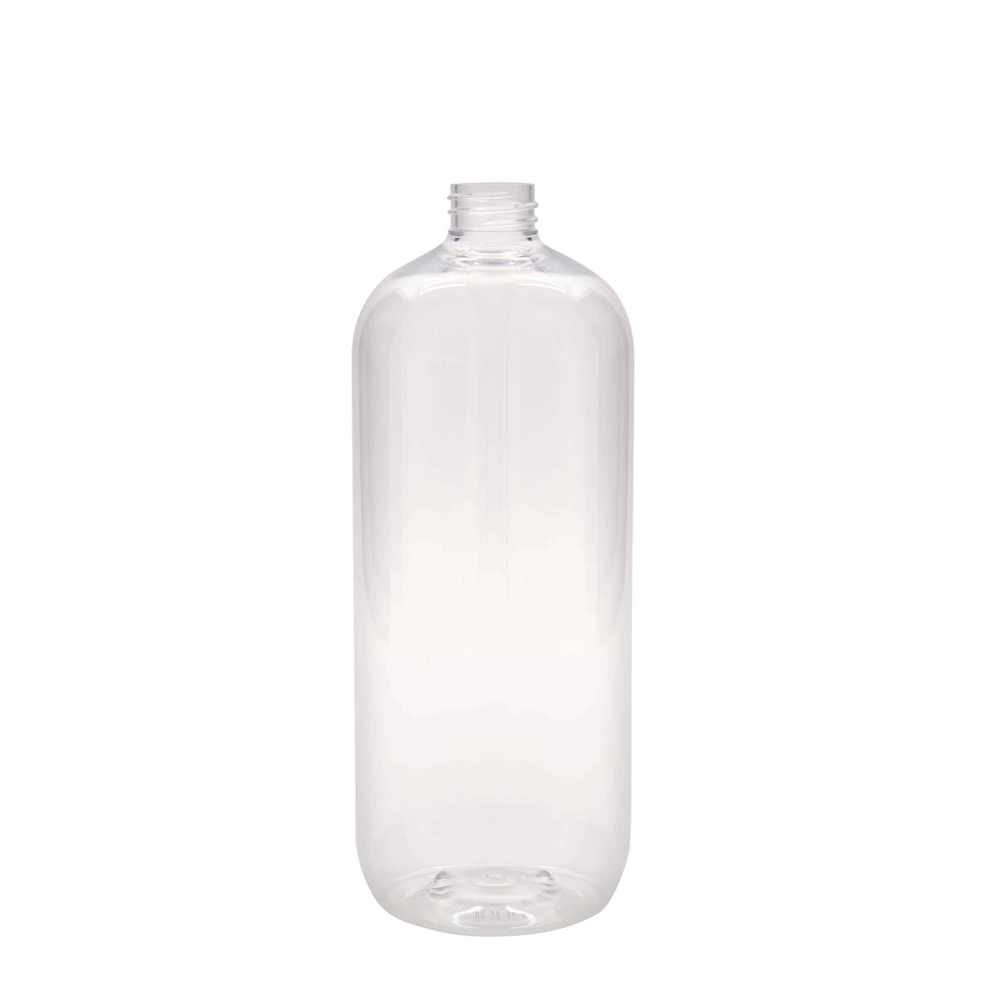 1000 ml PET pudele 'Boston', plastmasas, aizdare: GPI 28/410