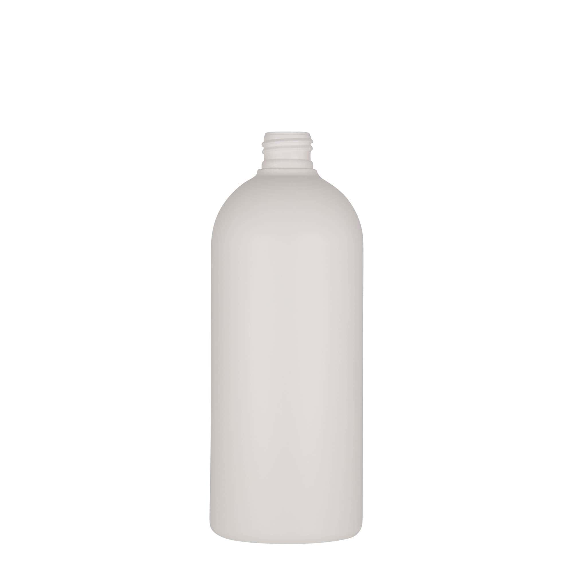 500 ml plastmasas pudele 'Tuffy', HDPE, balta, aizdare: GPI 24/410