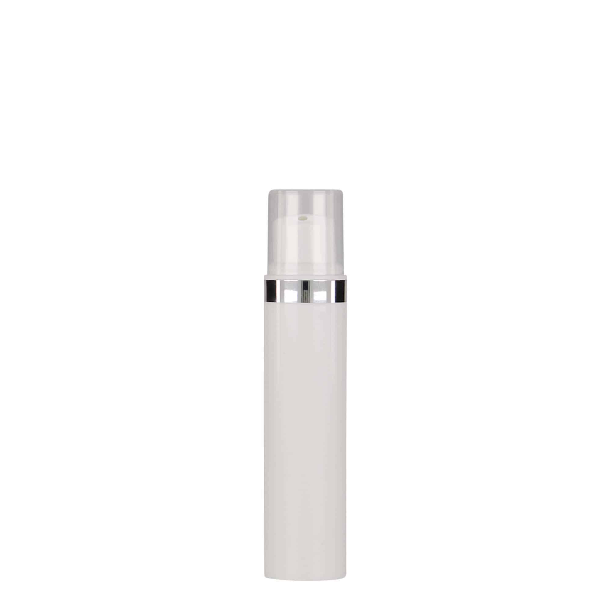 15 ml Airless Dispenser tipa pudele 'Nano', PP plastmasas, balta