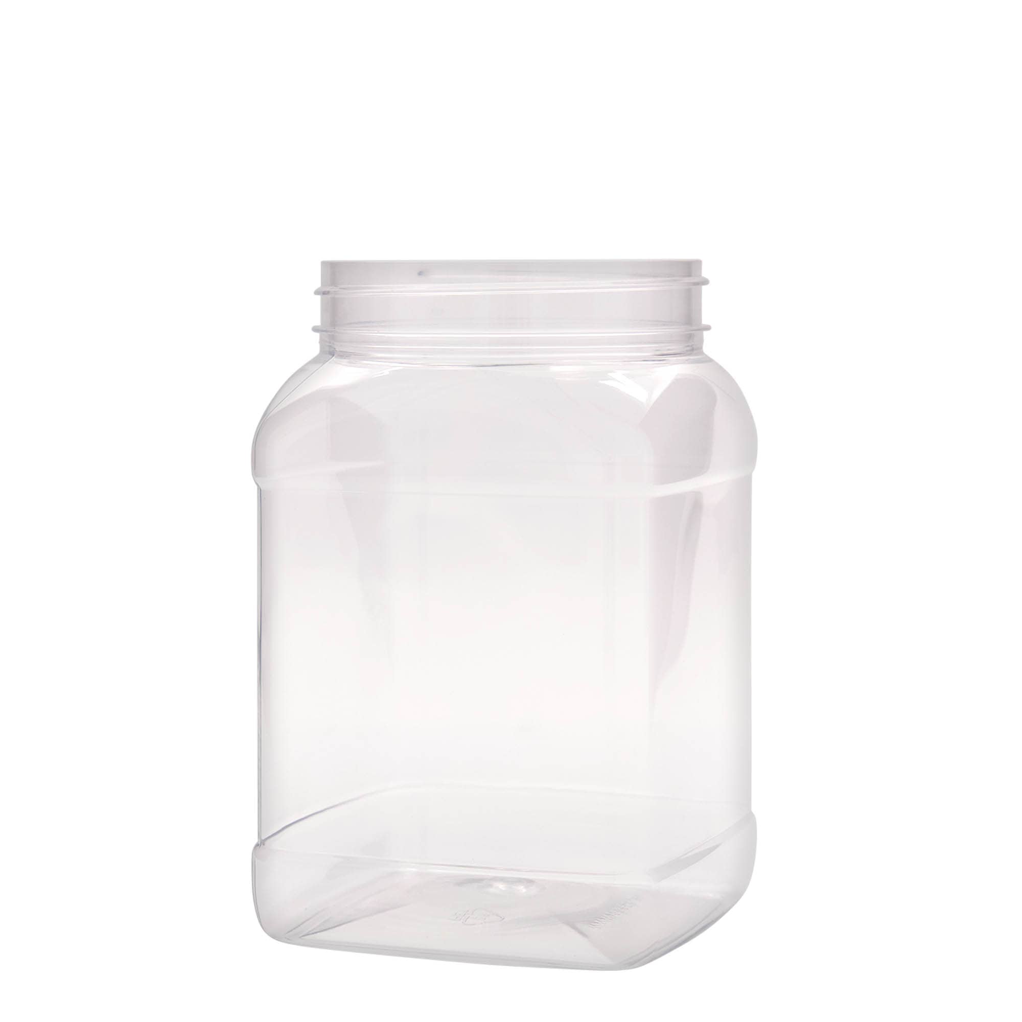 1500 ml PET kārba 'Dana', kvadrātiska, plastmasas, aizdare: 100/400