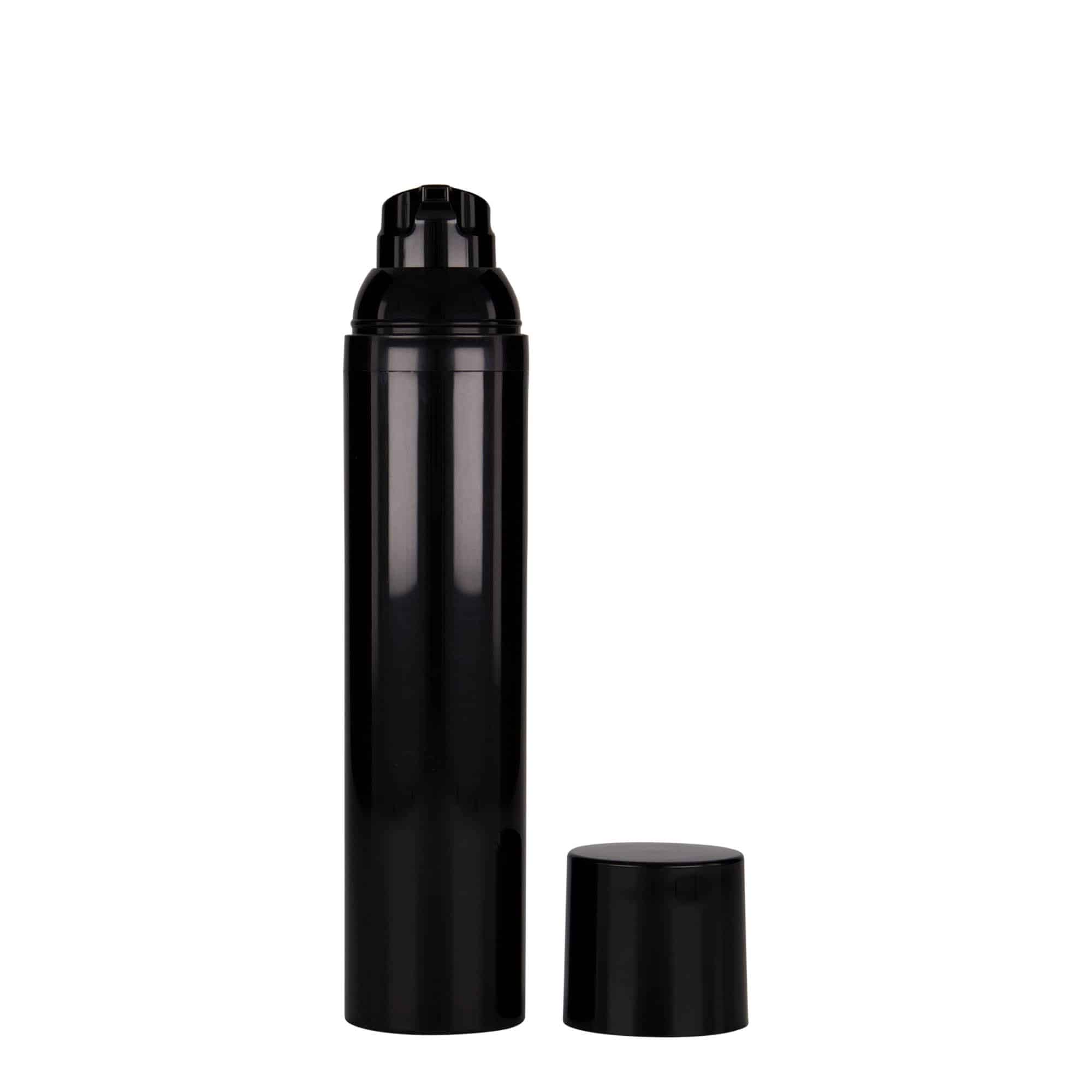 100 ml Airless Dispenser tipa pudele 'Mezzo', PP plastmasas, melna