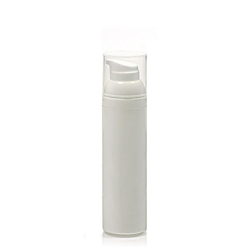 100 ml Airless Dispenser tipa pudele 'Mezzo', PP plastmasas, balta