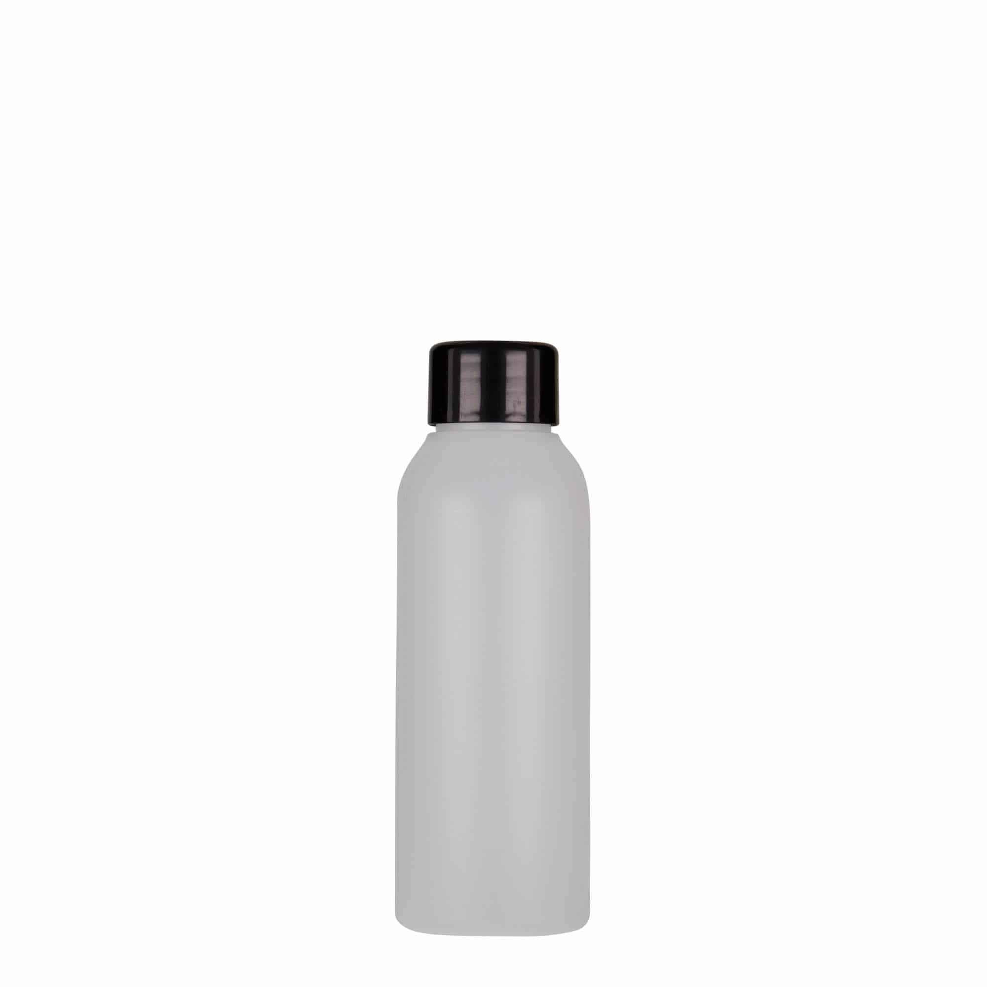 100 ml plastmasas pudele 'Tuffy', HDPE, dabīga, aizdare: GPI 24/410