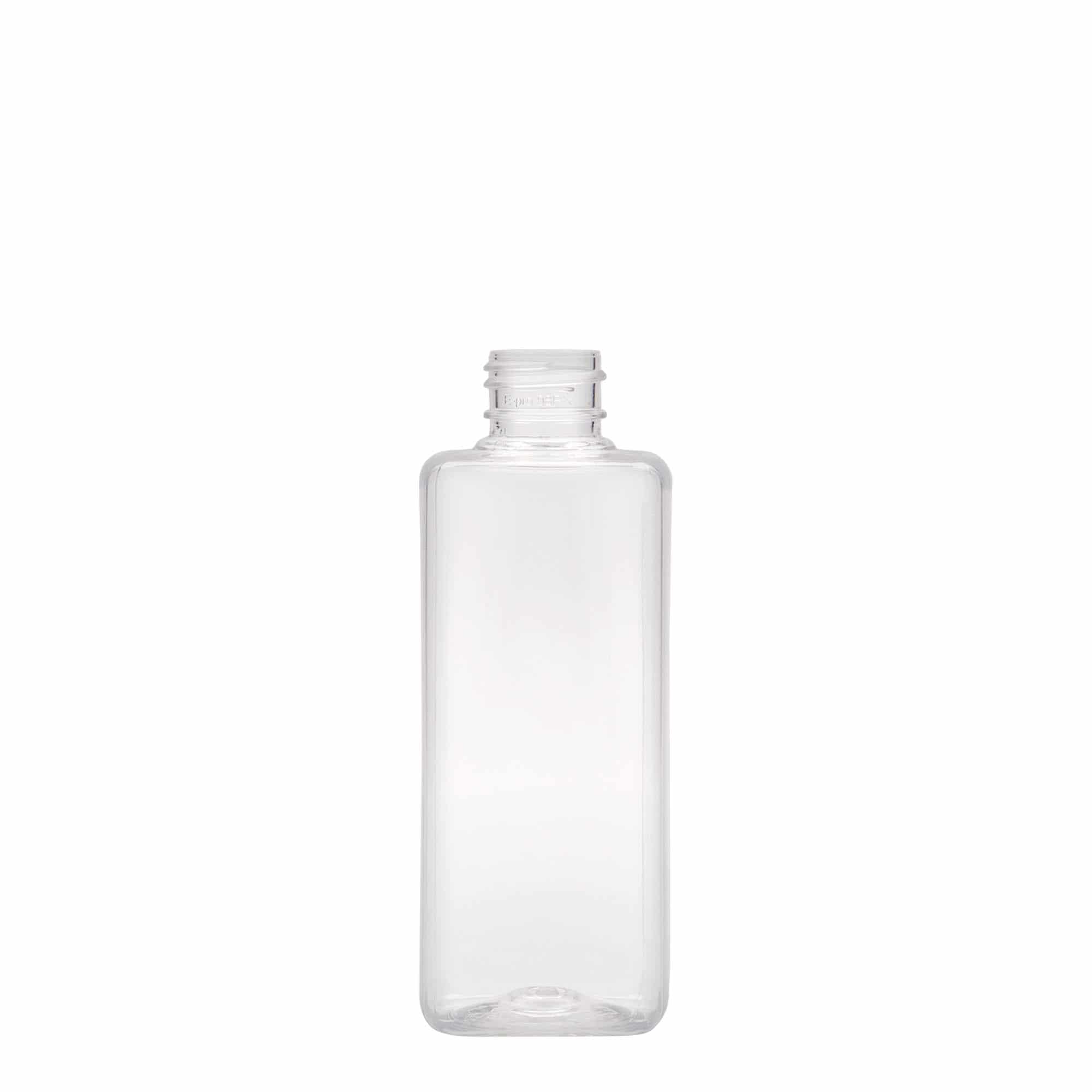 200 ml PET pudele 'Karl', kvadrātiska, plastmasas, aizdare: GPI 24/410