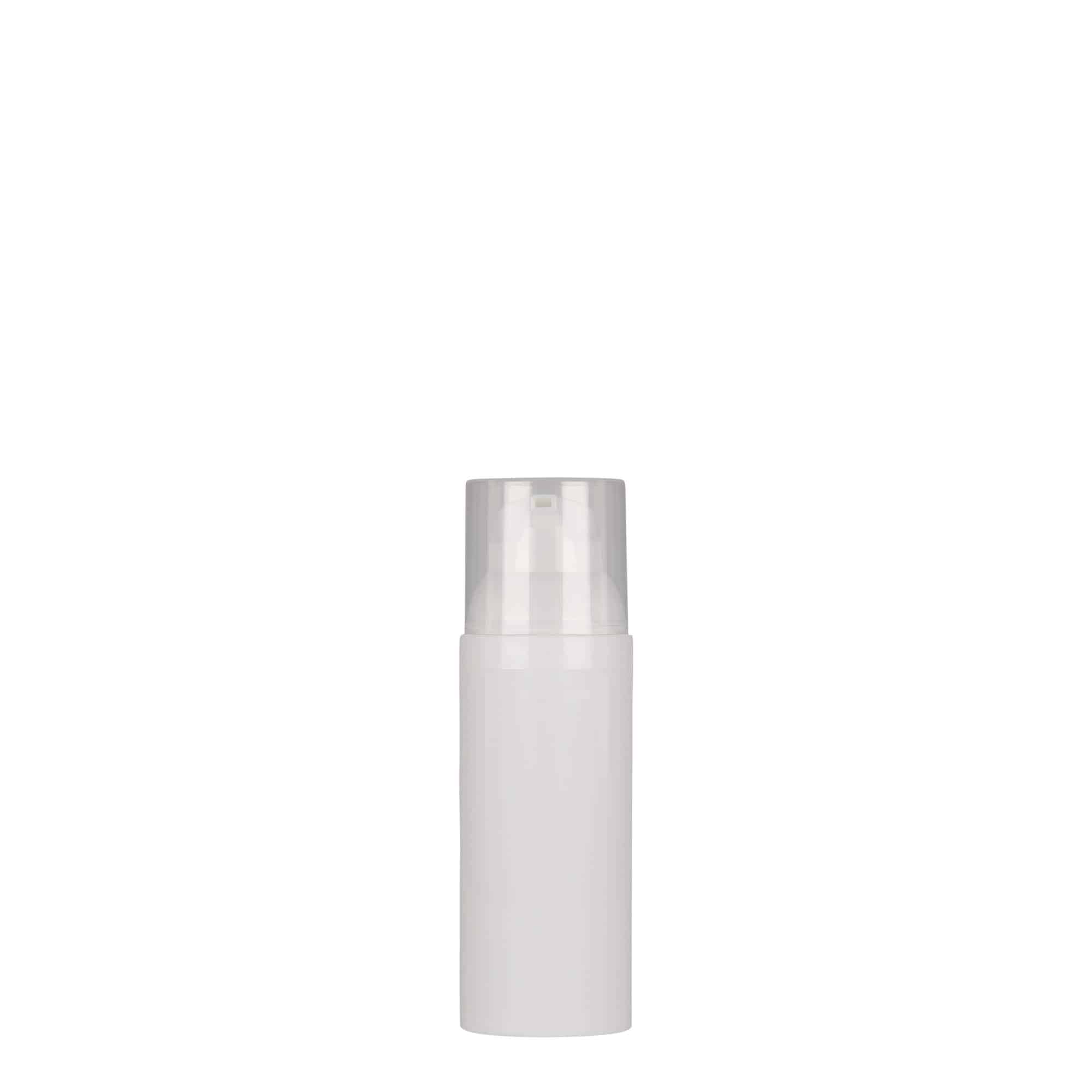 50 ml Airless Dispenser tipa pudele 'Mezzo', PP plastmasas, balta