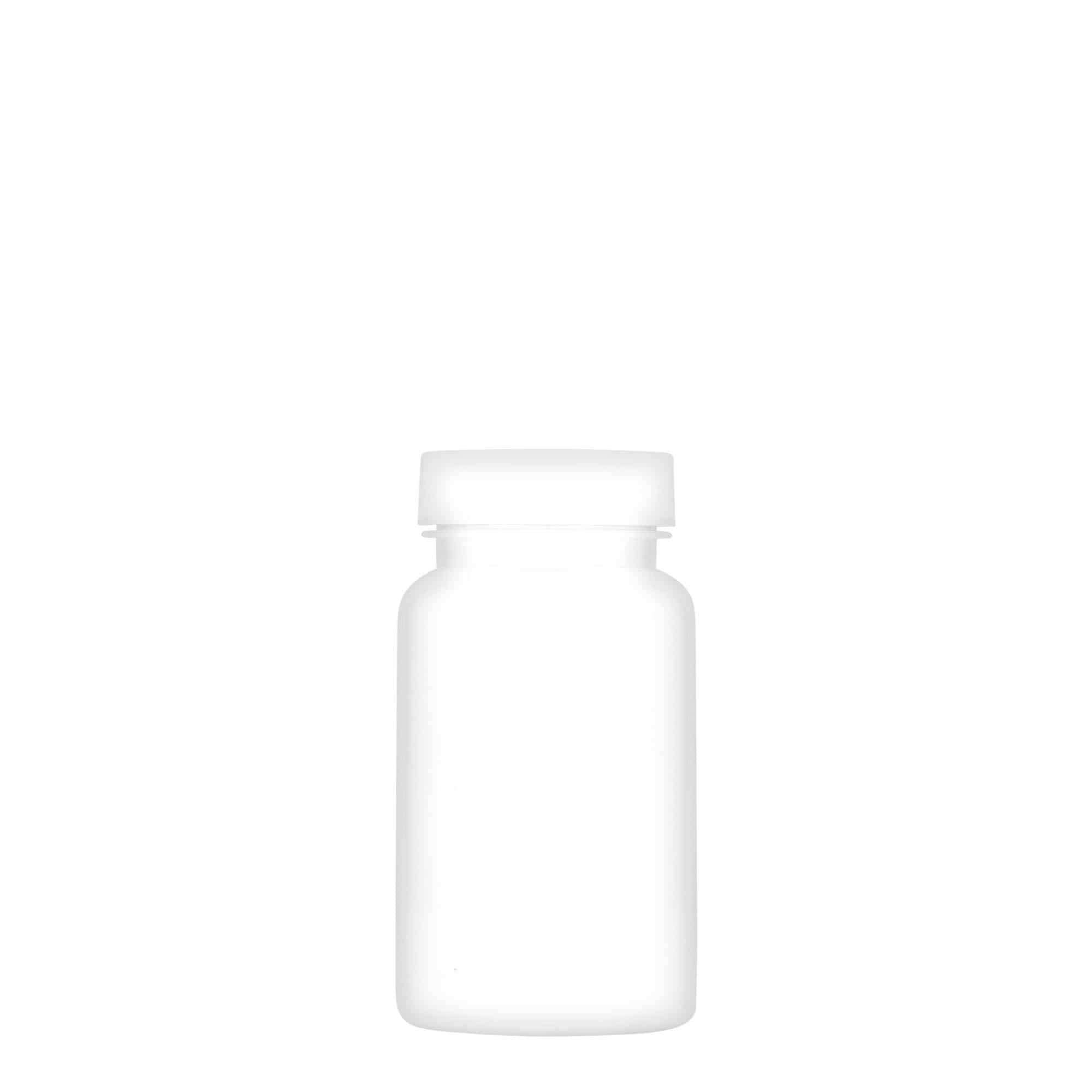 100 ml PET trauks, plastmasas, balts, aizdare: GPI 38/400