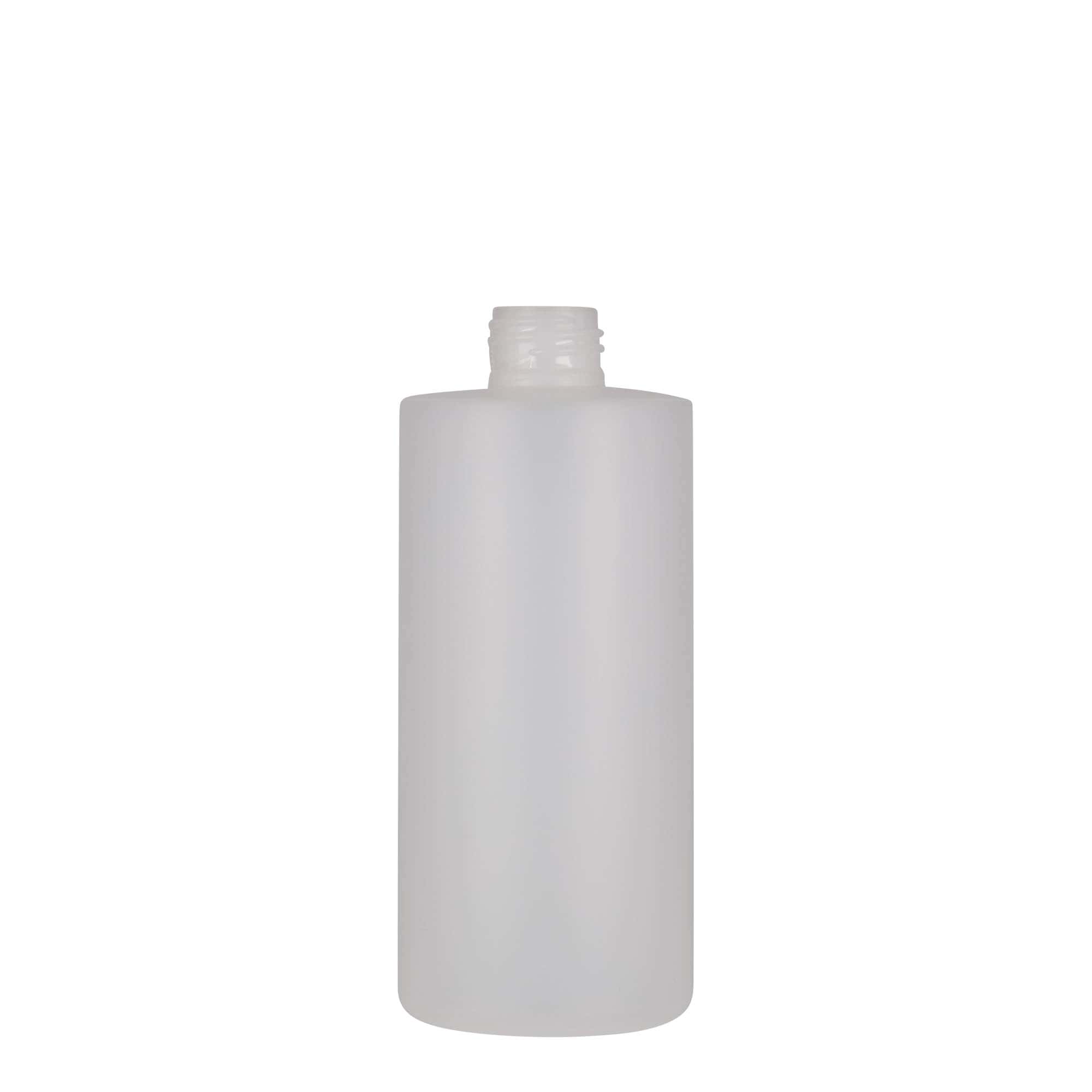 300 ml plastmasas pudele 'Pipe', HDPE, balta, aizdare: GPI 24/410