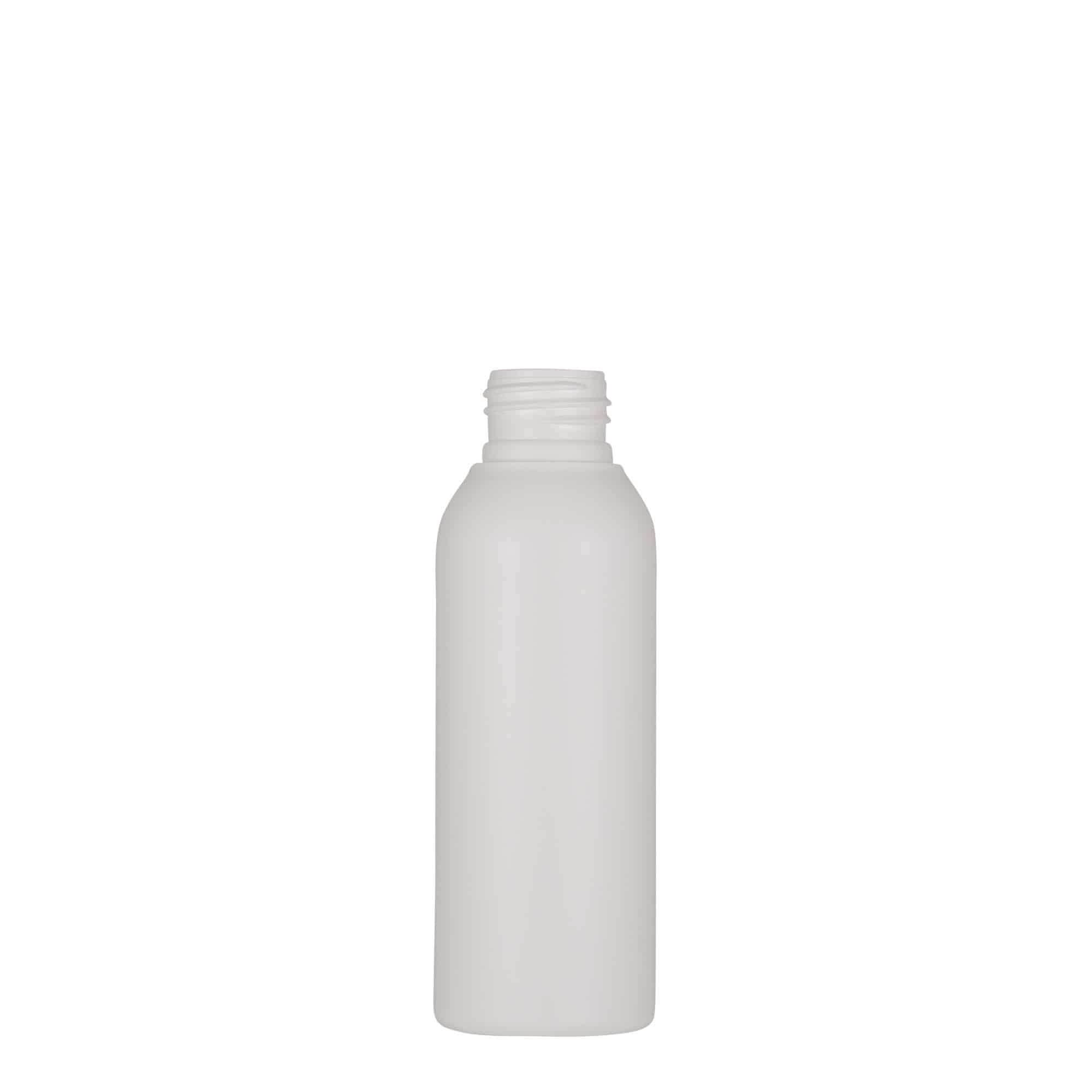 100 ml plastmasas pudele 'Tuffy', HDPE, balta, aizdare: GPI 24/410