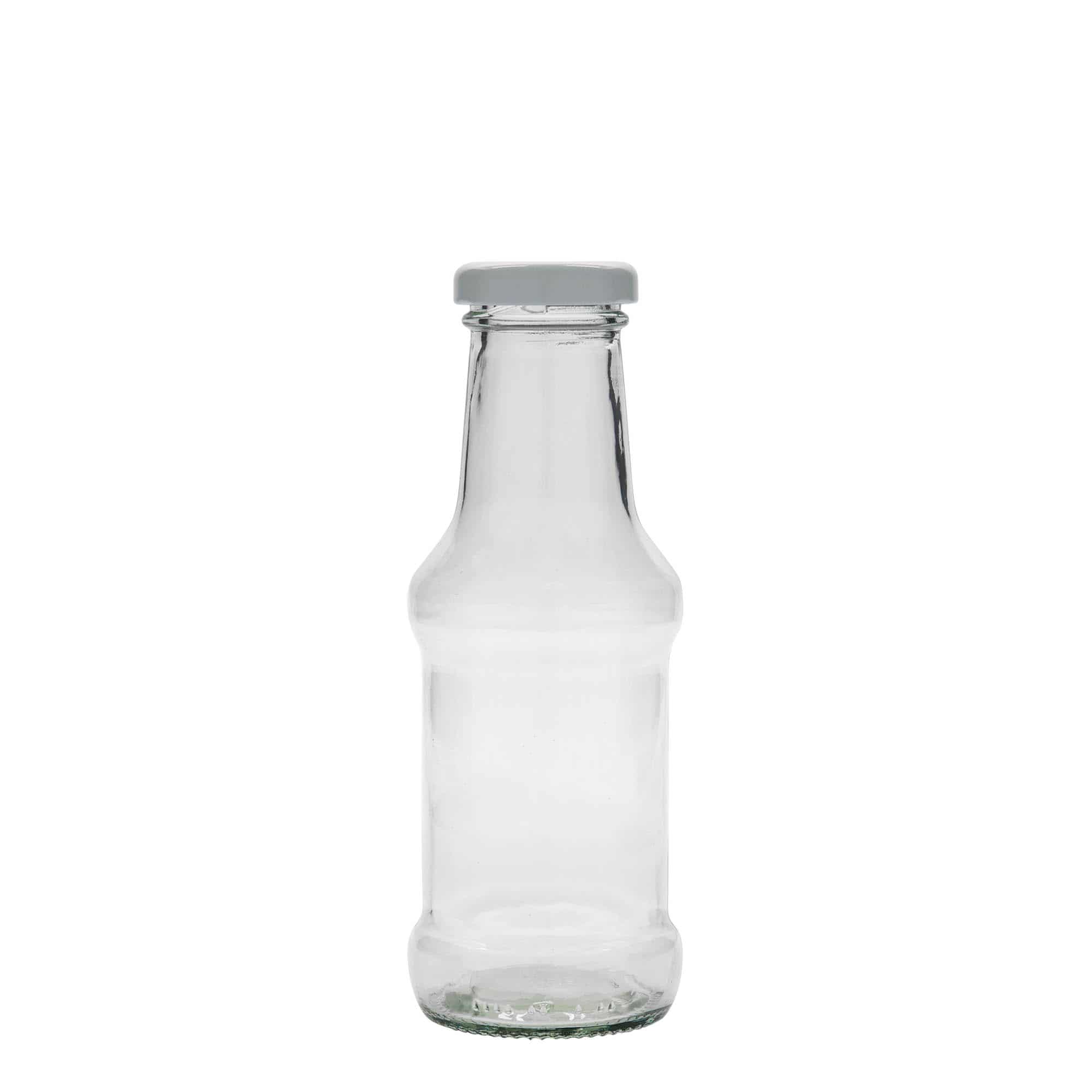 250 ml mērces pudele, stikla, aizdare: Twist Off (TO 38)